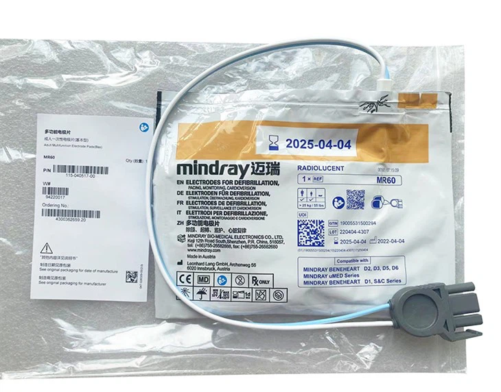 Pad Elektrod Defibrilator AED Pakai Mindray 115-001607-00