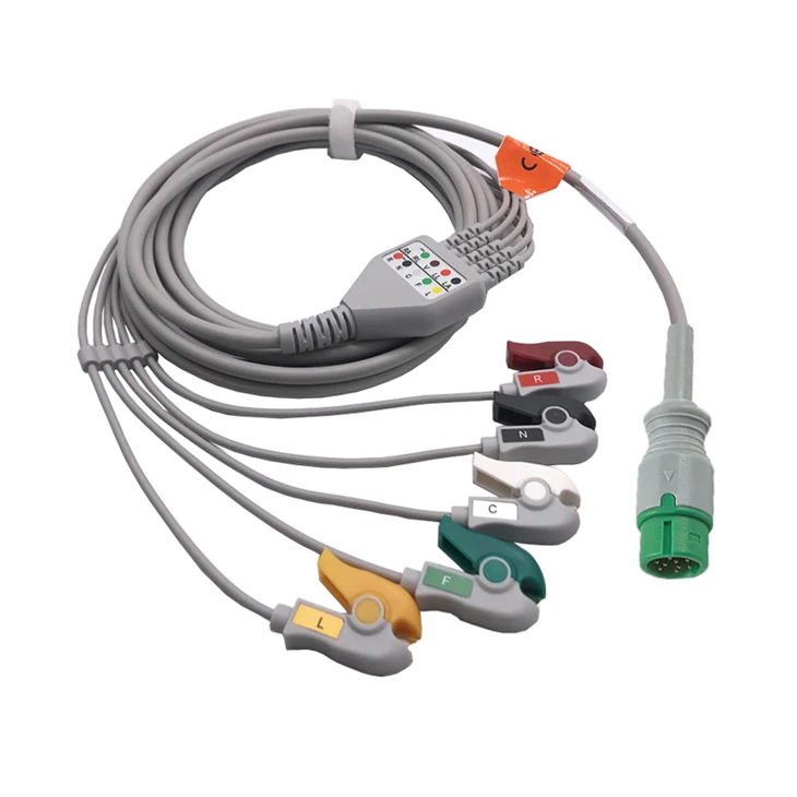 Yonker Compatible 9-Pin 5-Lead ECG/EKG Trunk Cable best