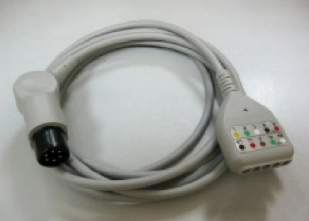 Normal AAMI, Mindray Datascope, spacelabs, welk Allyn, goldway, zoll 5lead Kabel Trunk ECG dengan Din Type