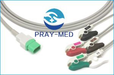 Mindray Datascope Passport 5lead ECG Cable dengan wire lead
