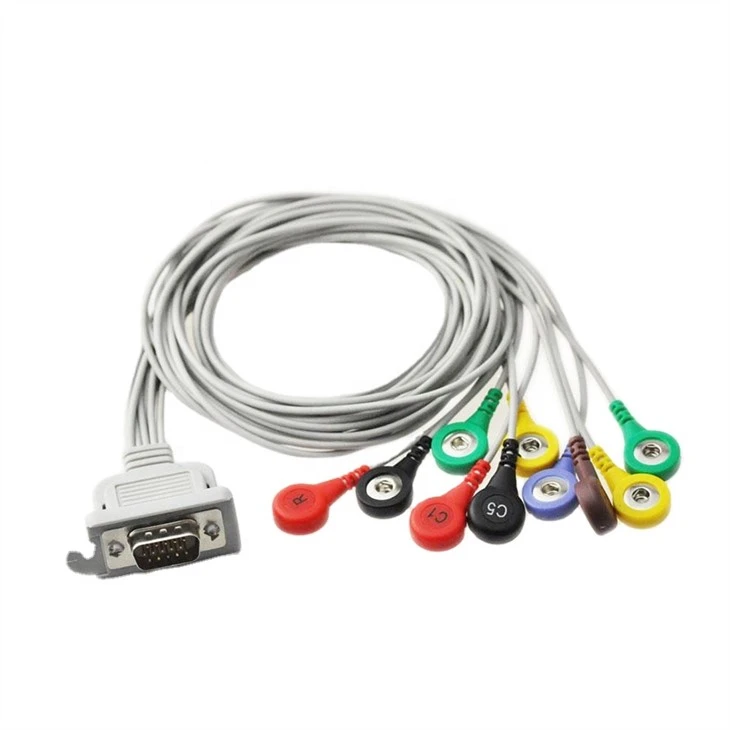 Schiller ECG Holter Cable 10 Memimpin IEC Snap