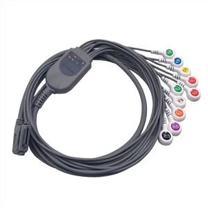 ECG Holter Cable 10-lead Snaps IEC For Biolight