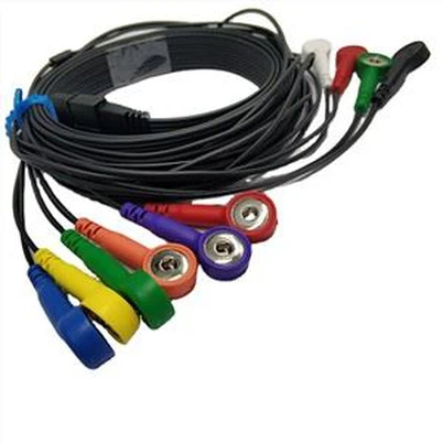 Schiller Ecg Holter Kabel Serasi MS-12 Biru 10 Memimpin Snap