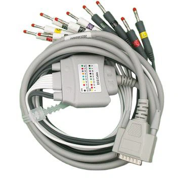 Zoncare 10 Lead EKG Cable With Banana 4.0 36pin