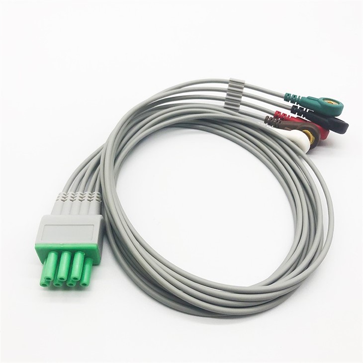 Ecg Cable Compatible For Mindray Telemetry Snap,AHA