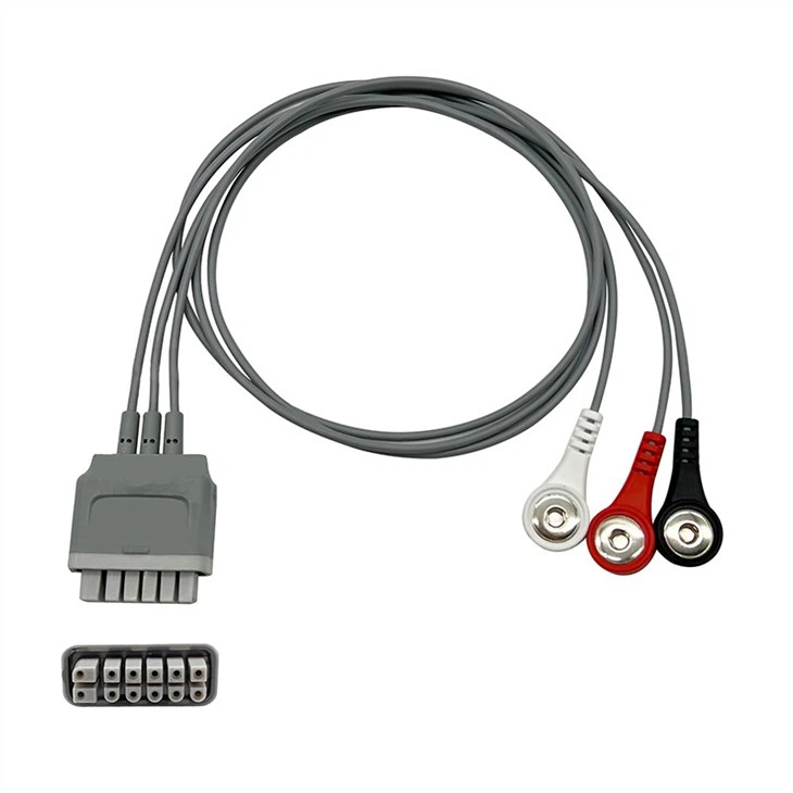 Ecg Cable Compatible For Mindray Telemetry Snap,AHA