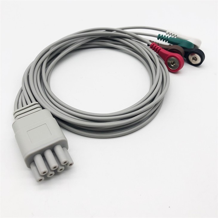 Ecg Cable Compatible For Mindray Telemetry Snap,AHA